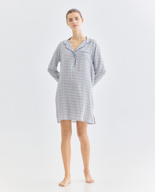 Imagen 0 de Camisola mujer estampada manga larga