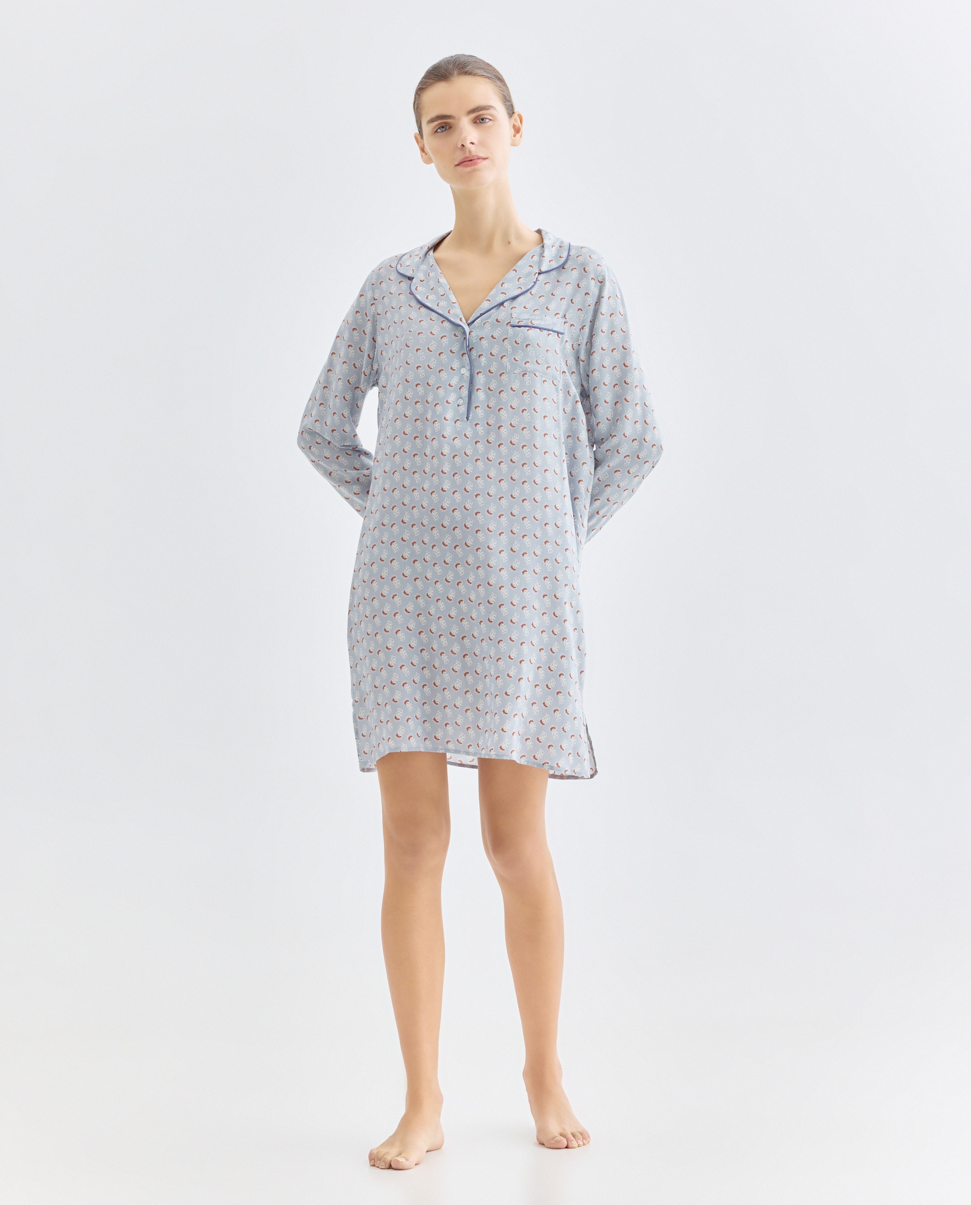 Imagen 0 de Camisola mujer estampada manga larga