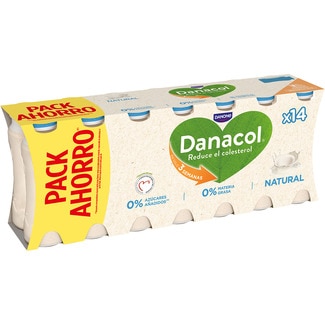 natural 0% azúcares añadidos pack 14 unidades 100 g pack ahorro - Danone Danacol