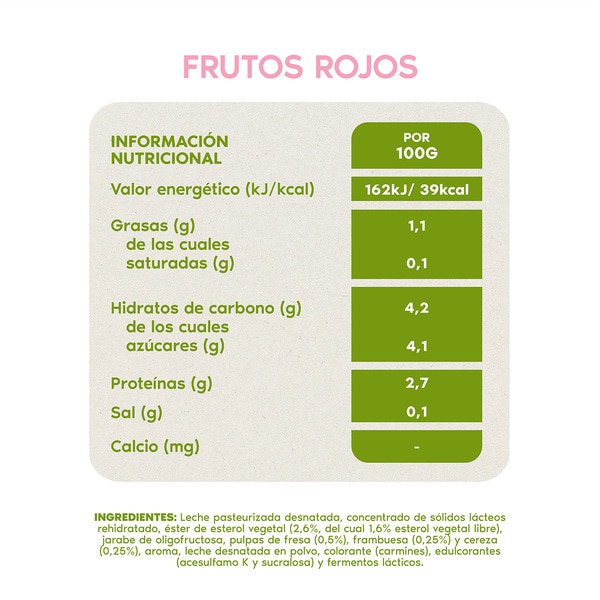 red berry flavour 0% added sugar gluten-free 6-pack units 100 g