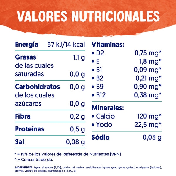 100% plant-based roasted almond drink, sugar-free carton 1 l