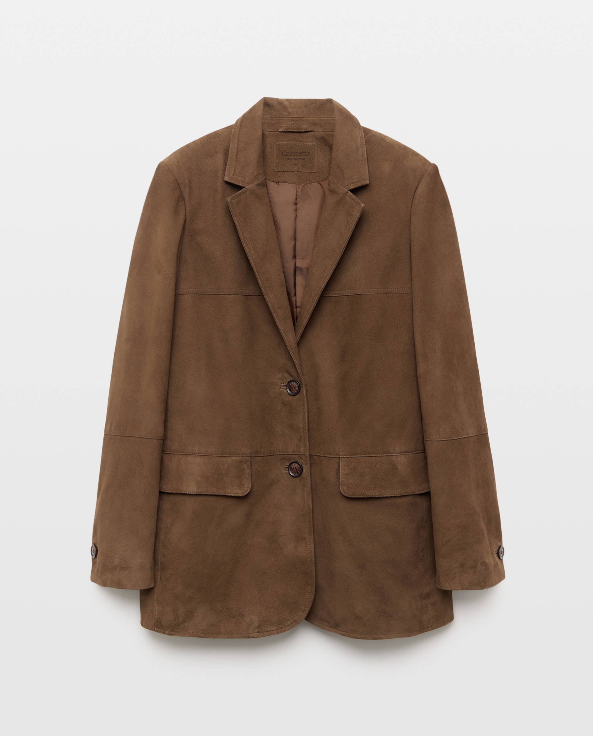 Blazer de Camurça 700 Castanho-5
