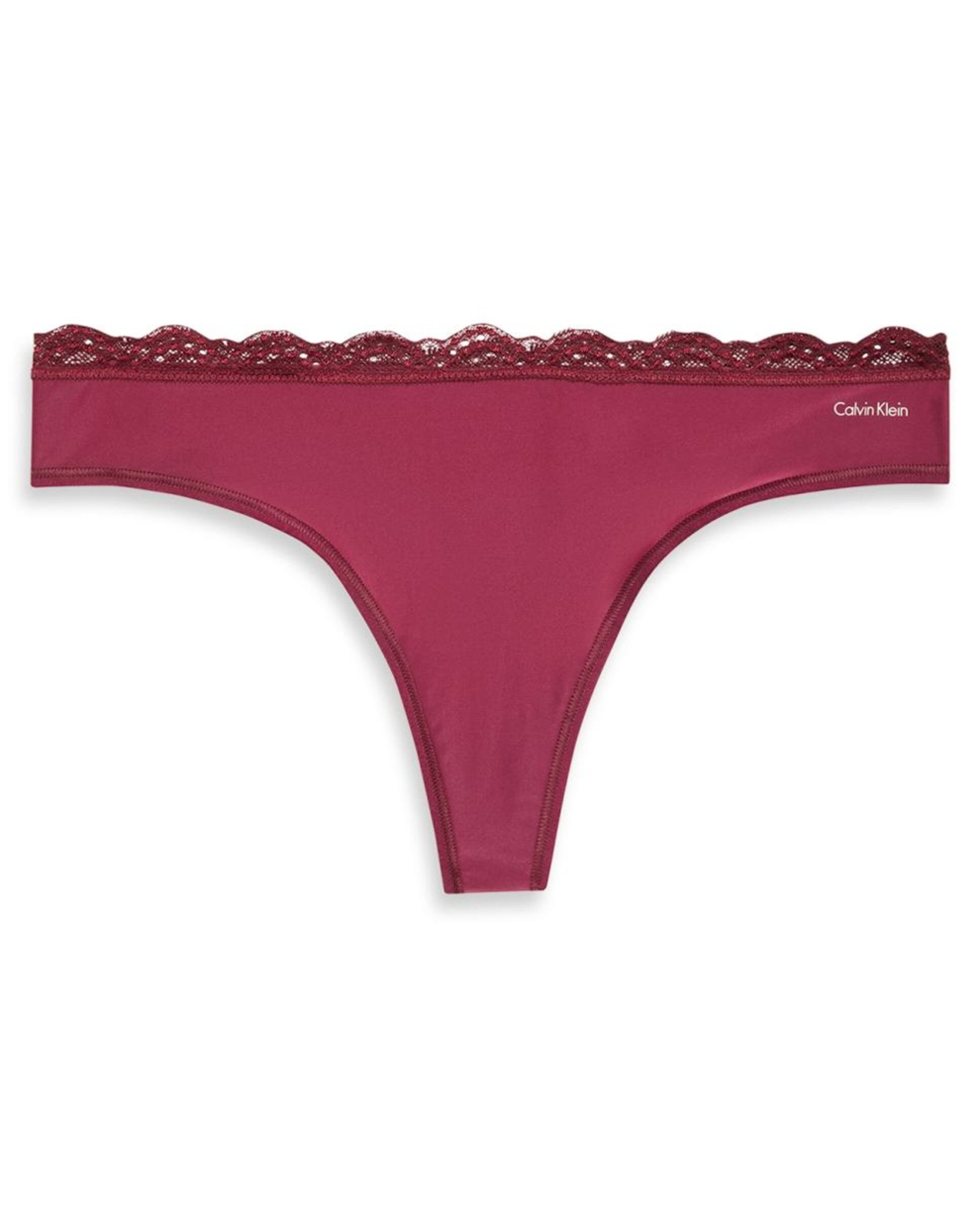 Tanga Individual Microfiber Stretch With Lace Vermelho-6
