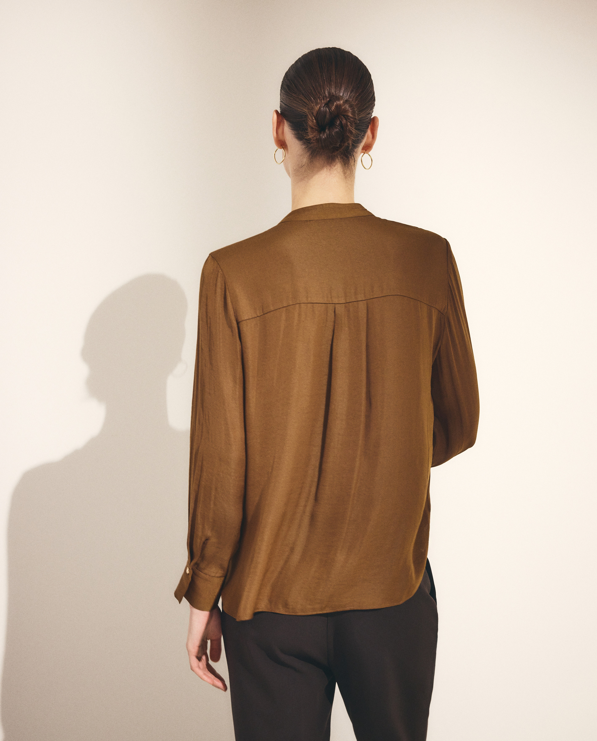 Blusa Lisa de Manga Comprida Toffee-4
