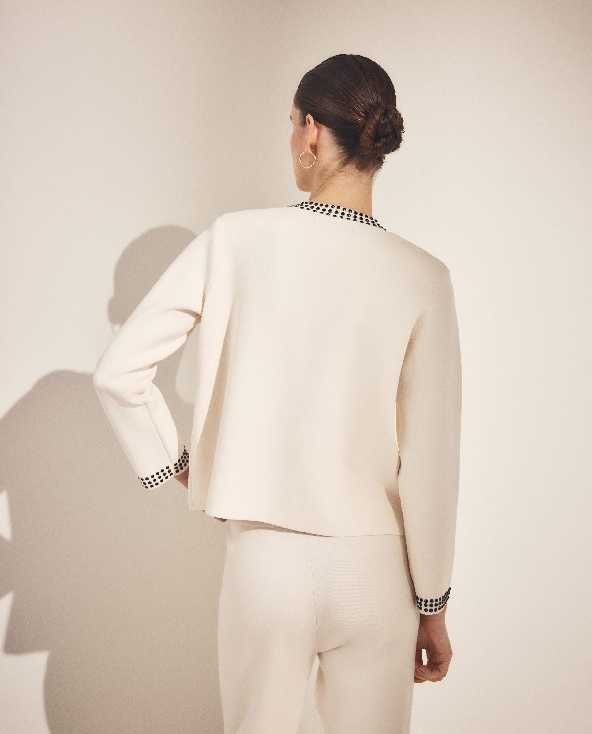 Casaco Curto Liso 120 Cru-3