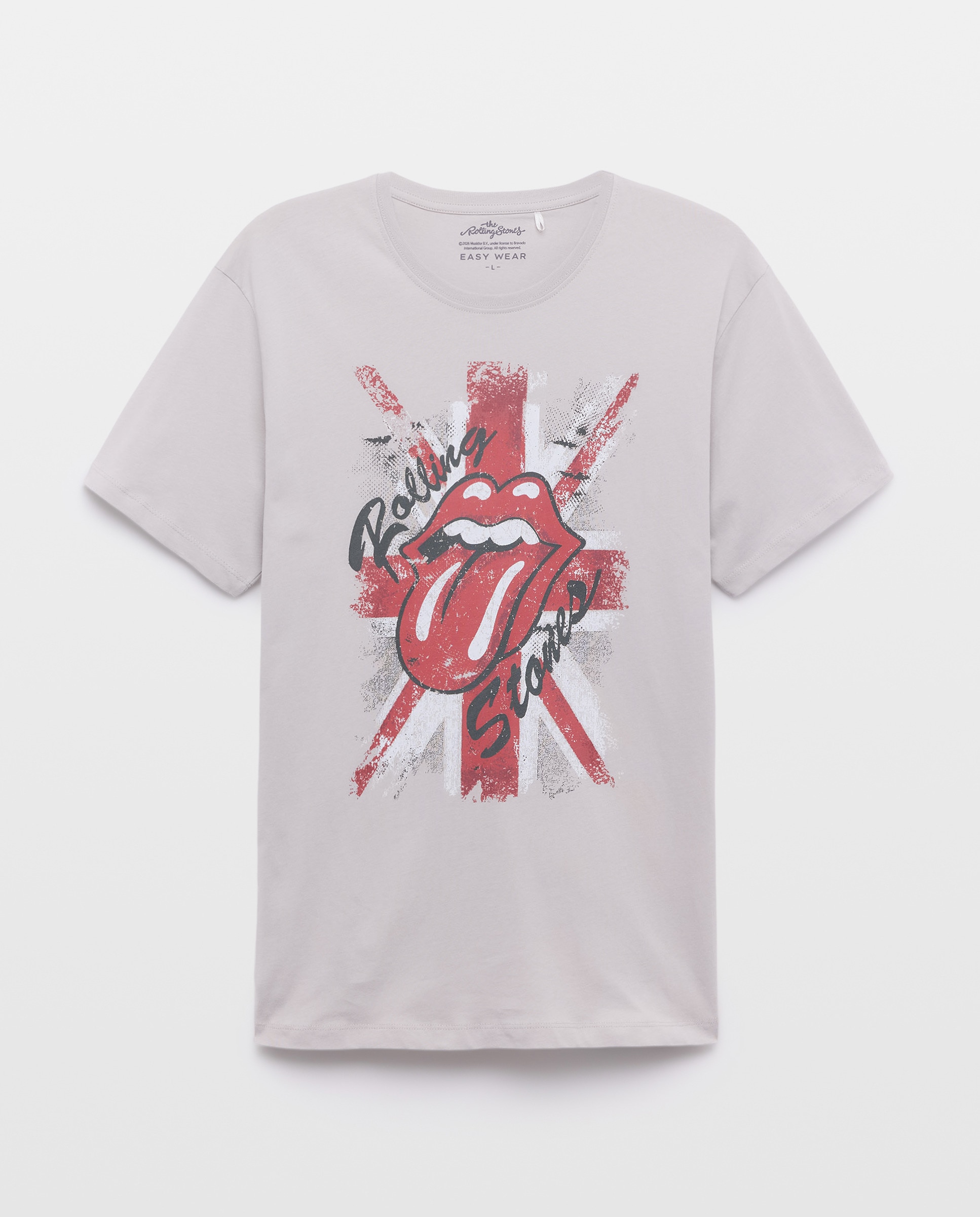 T-shirt de Manga Curta Rolling Stones 850 Pedra-5