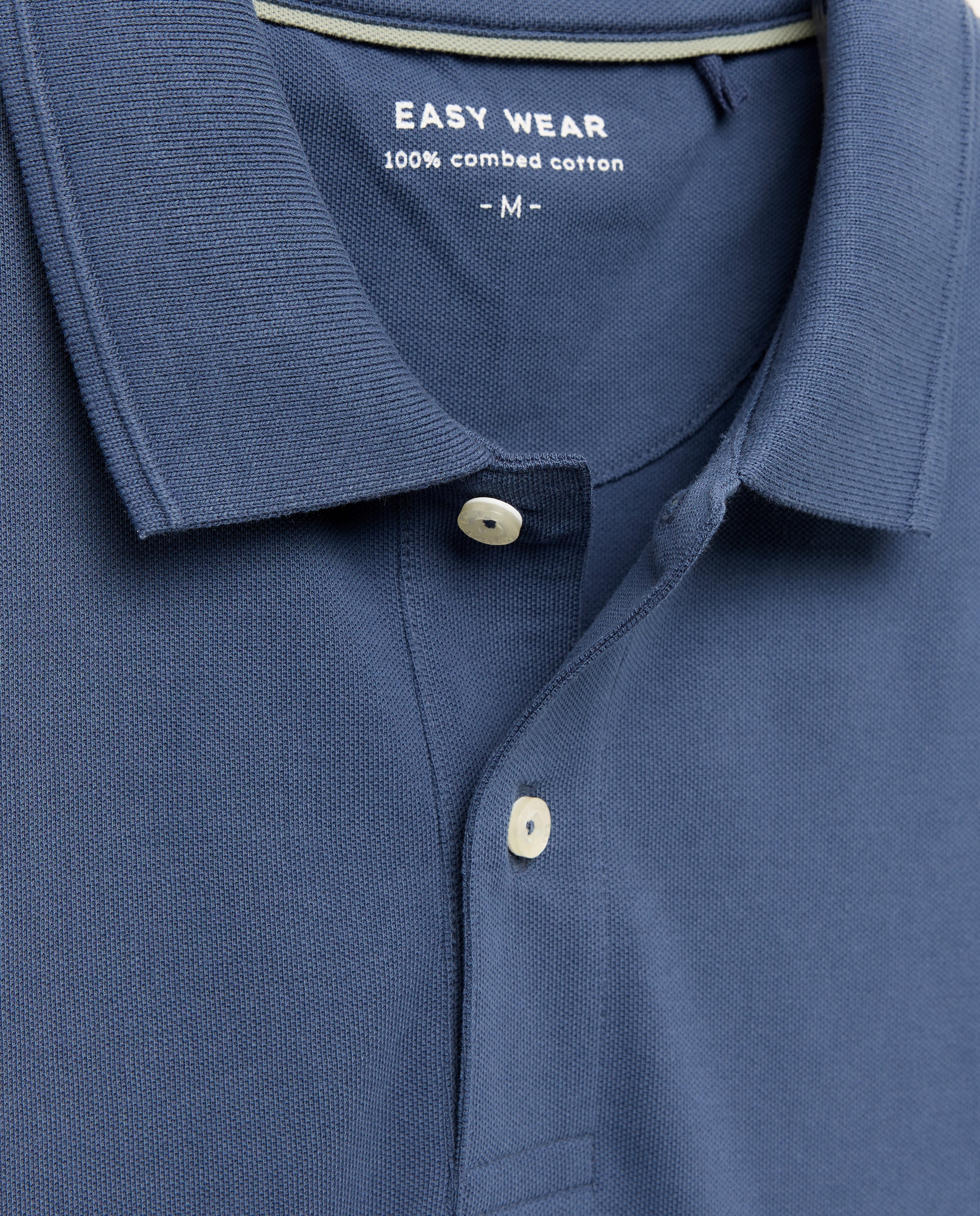 Polo com Manga Curta Índigo-6