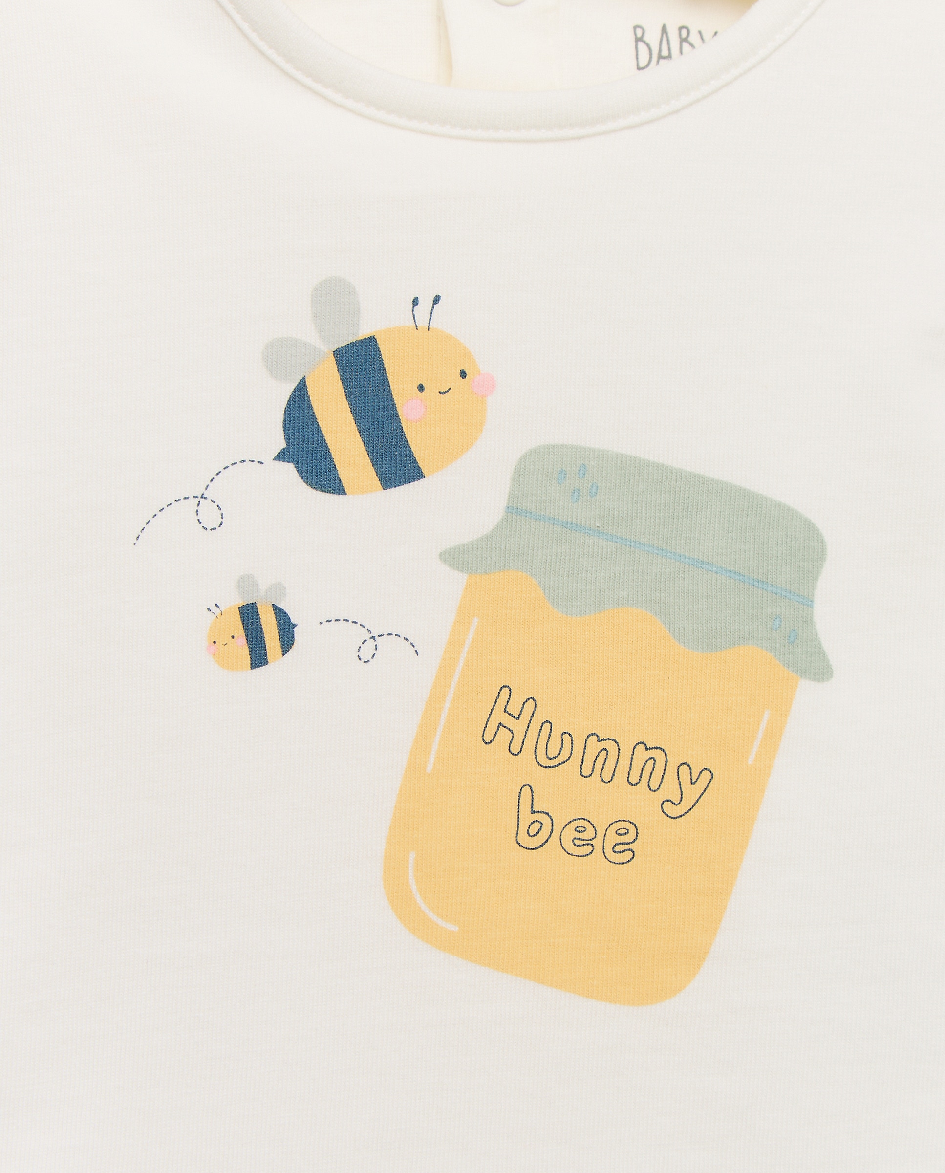 Body de Bebé com Manga Curta Baby El Corte Inglés Branco-3