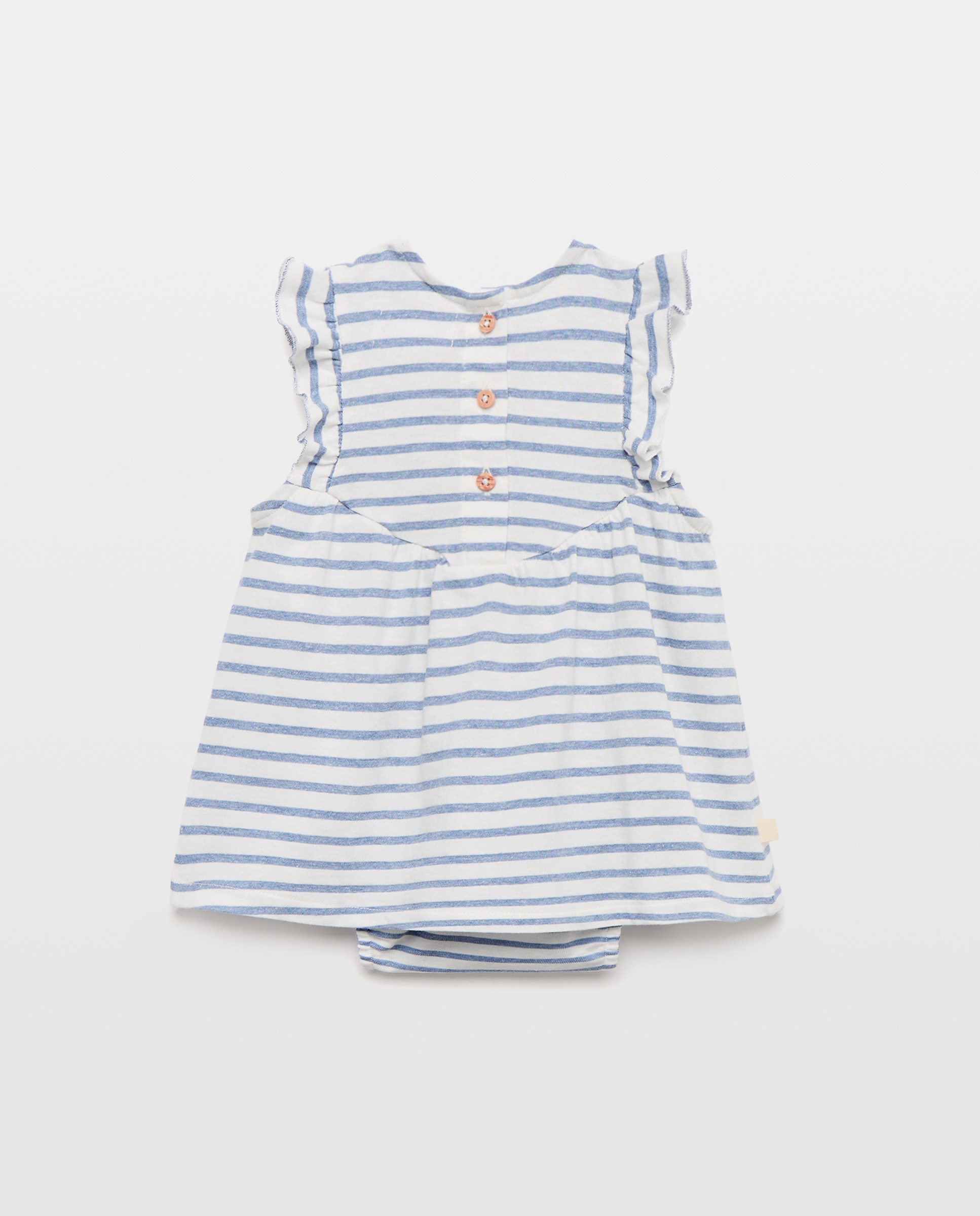 Vestido de Felpa de Bebé sem Mangas Baby El Corte Inglés Azul-2