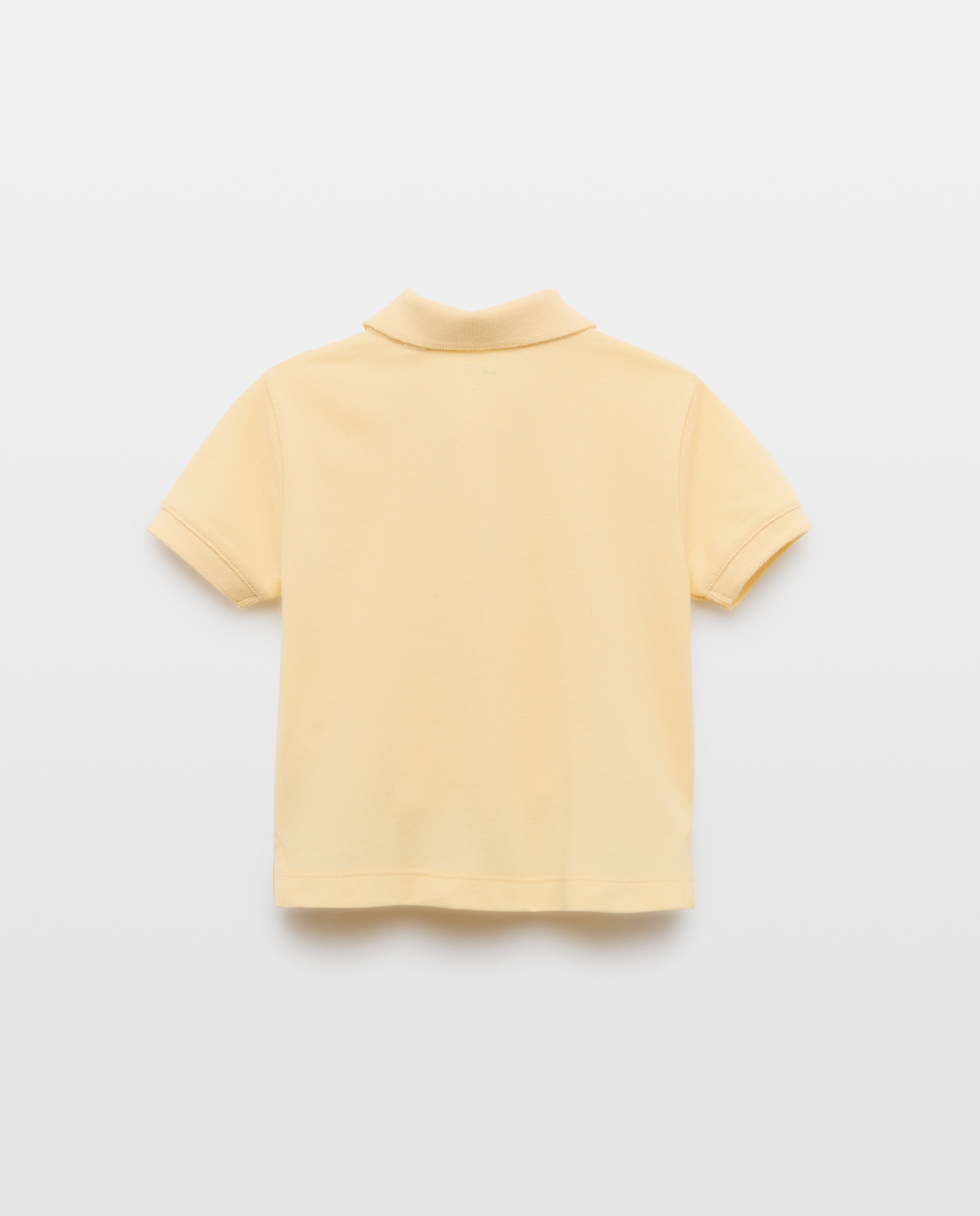 Polo de bebé piqué manga corta 310 Amarillo claro-2