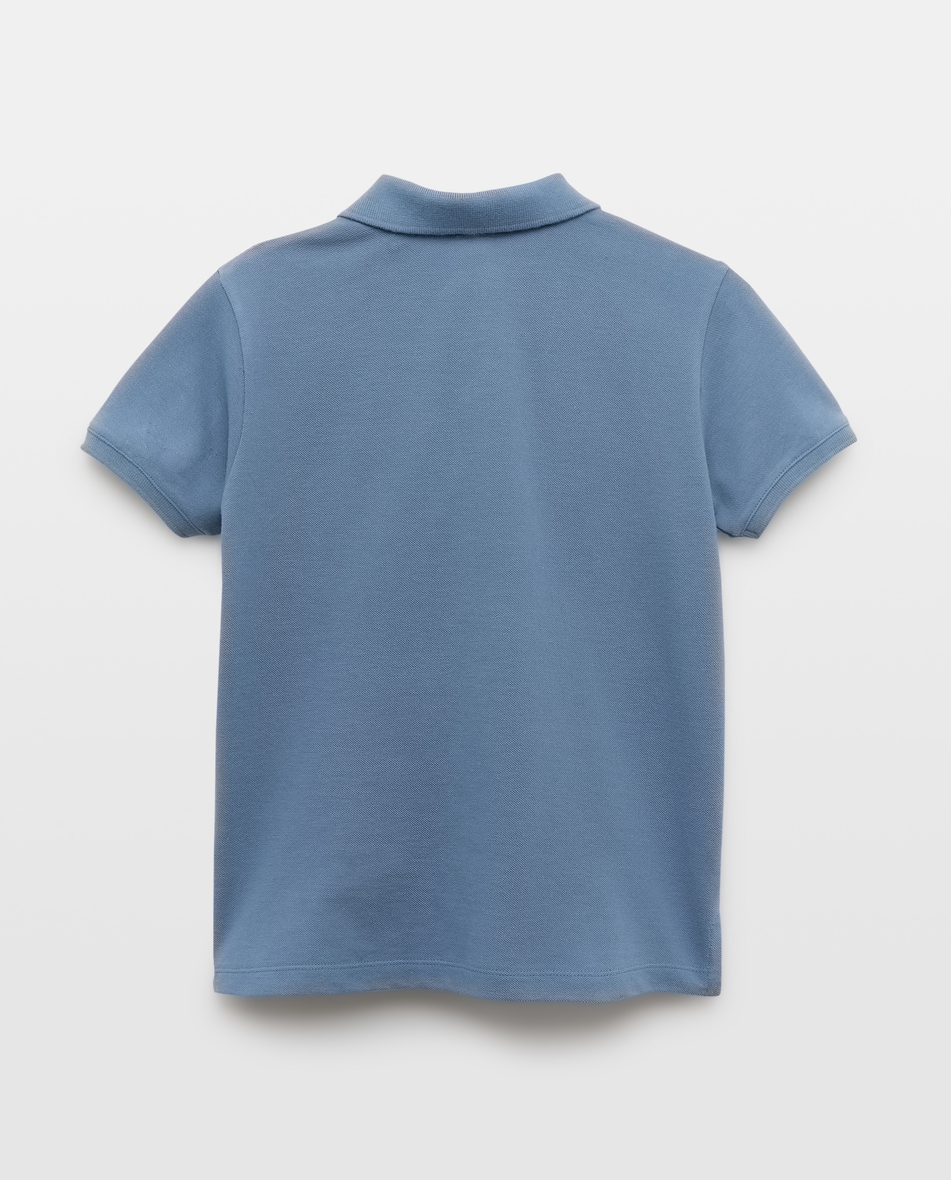 Polo de niño piqué manga corta 430 Azul oscuro-2