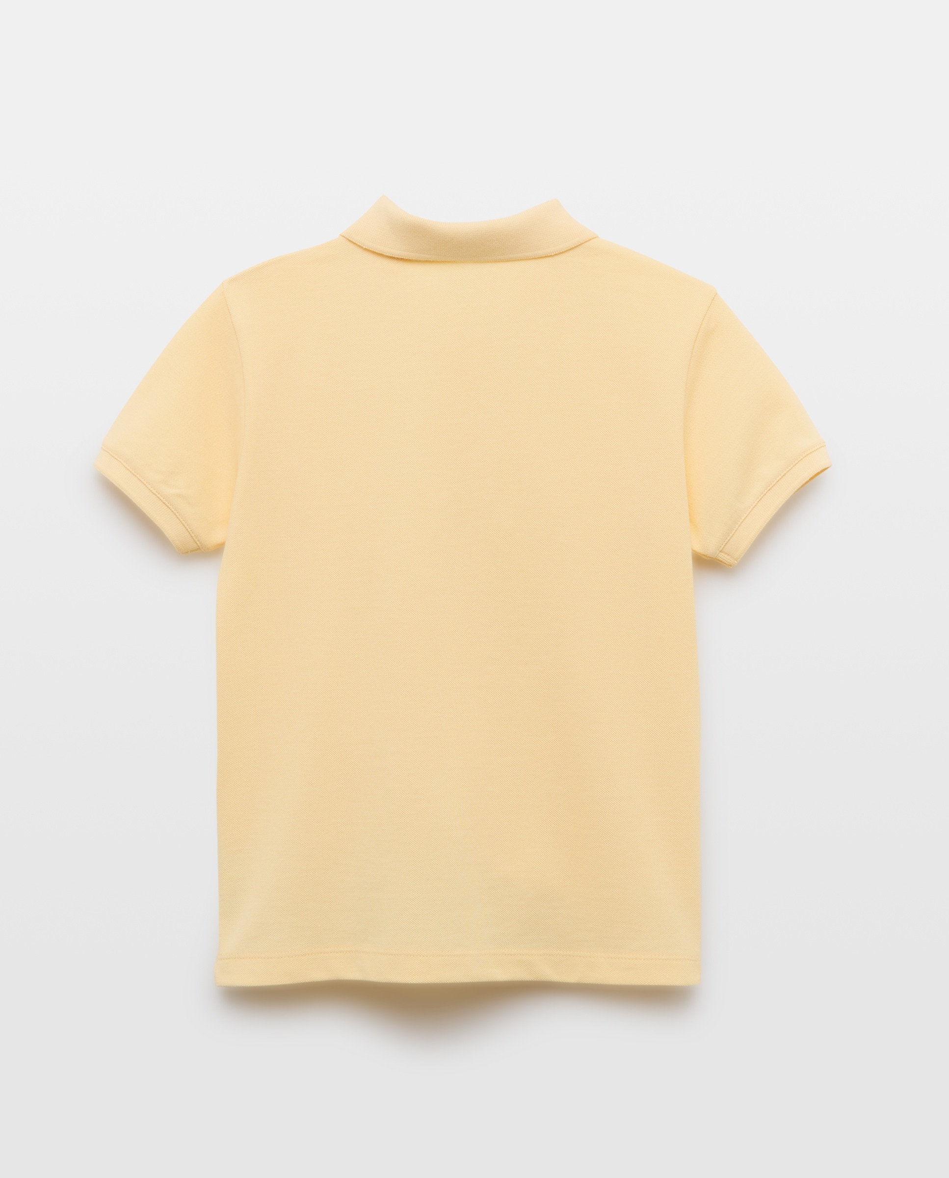 Polo de niño piqué manga corta 310 Amarillo claro-2