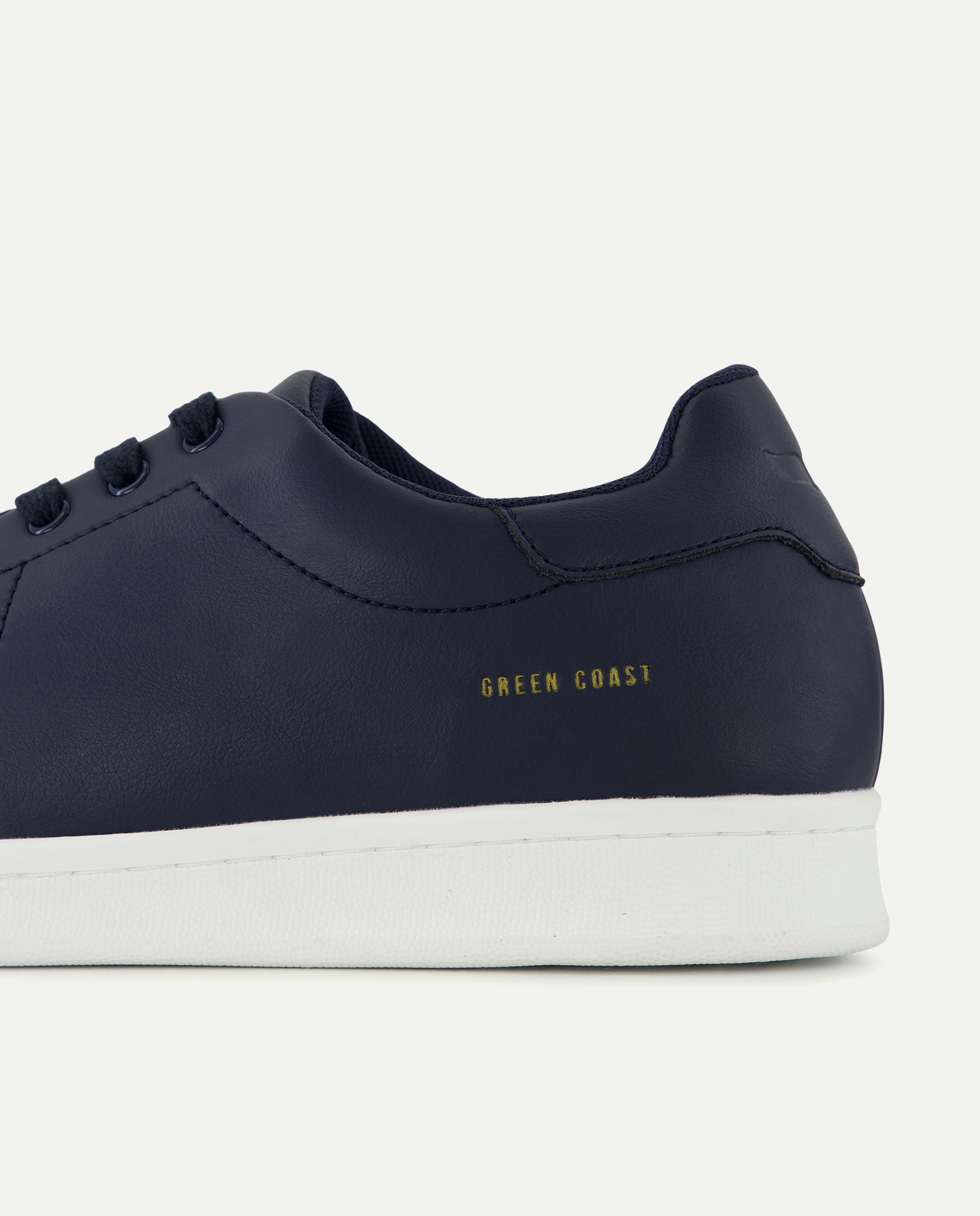 Sapatilhas Básicas em Pele 400 Azul-5