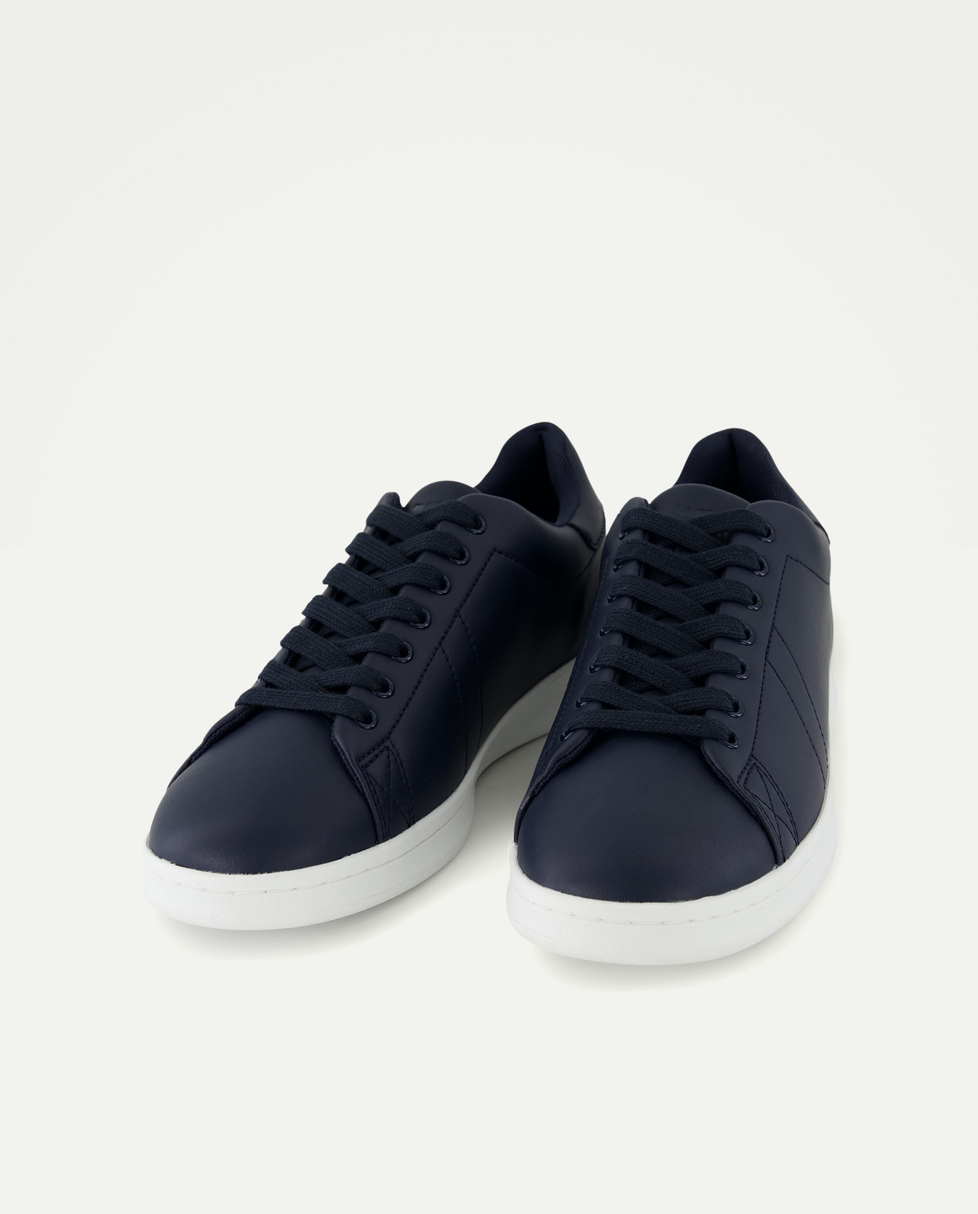 Sapatilhas Básicas em Pele 400 Azul-2