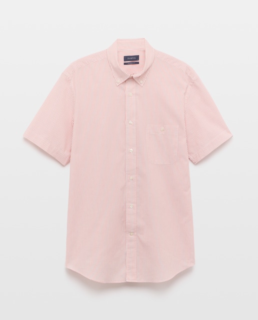 Imagem 0 de Camisa de Manga Curta em Popelina às Riscas