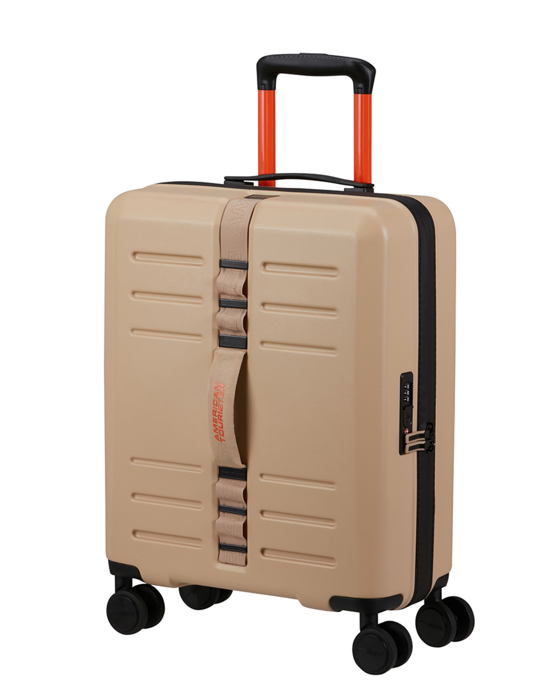 Trolley Pequeno Trailon Spinner 55/20 Tsa Rígido com Capacidade de 36 L Natural-11
