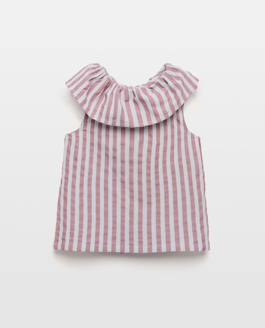Imagen 0 de Blusa niña cuello vichy pequeño set