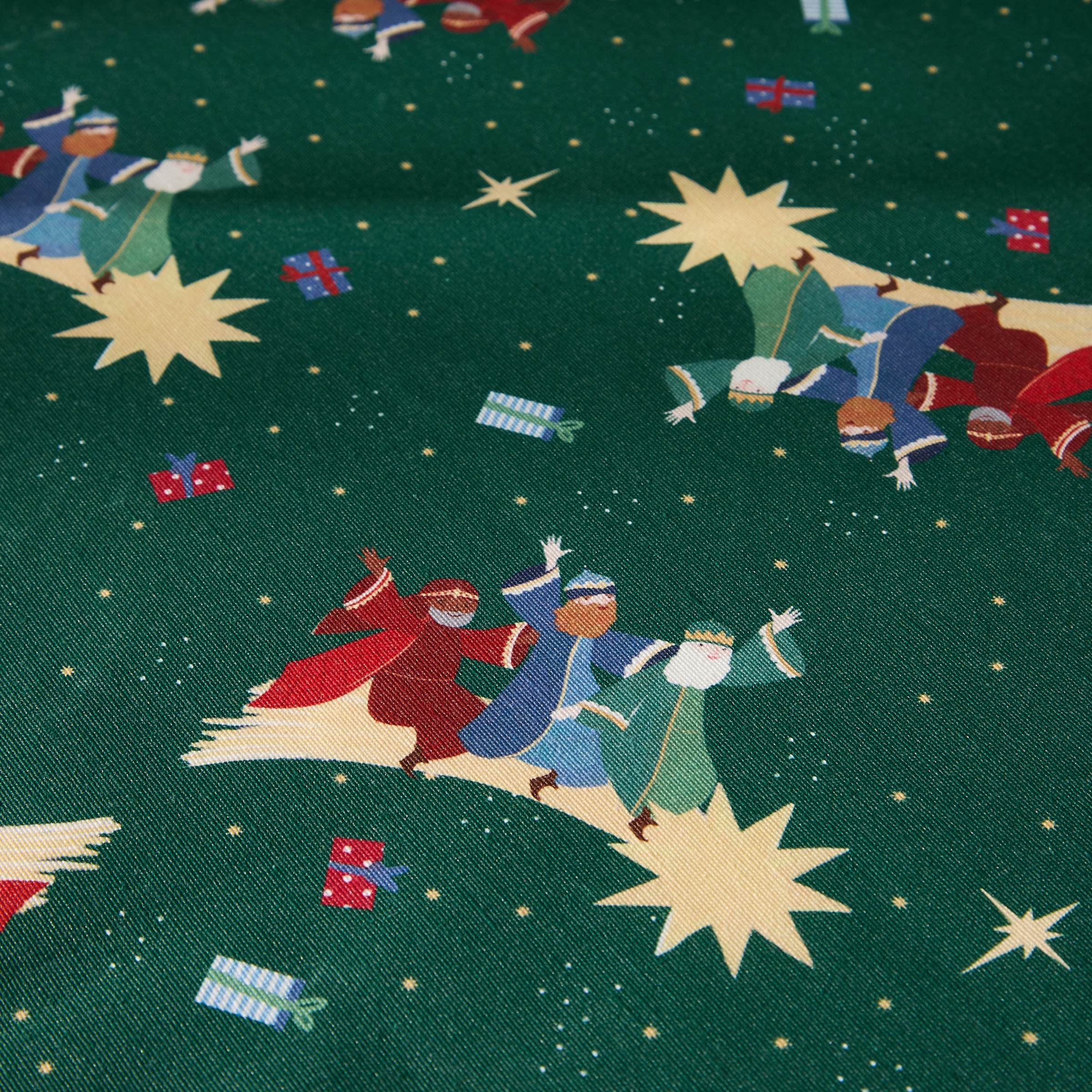 Mantel antimanchas resinado Oriente Verde-3