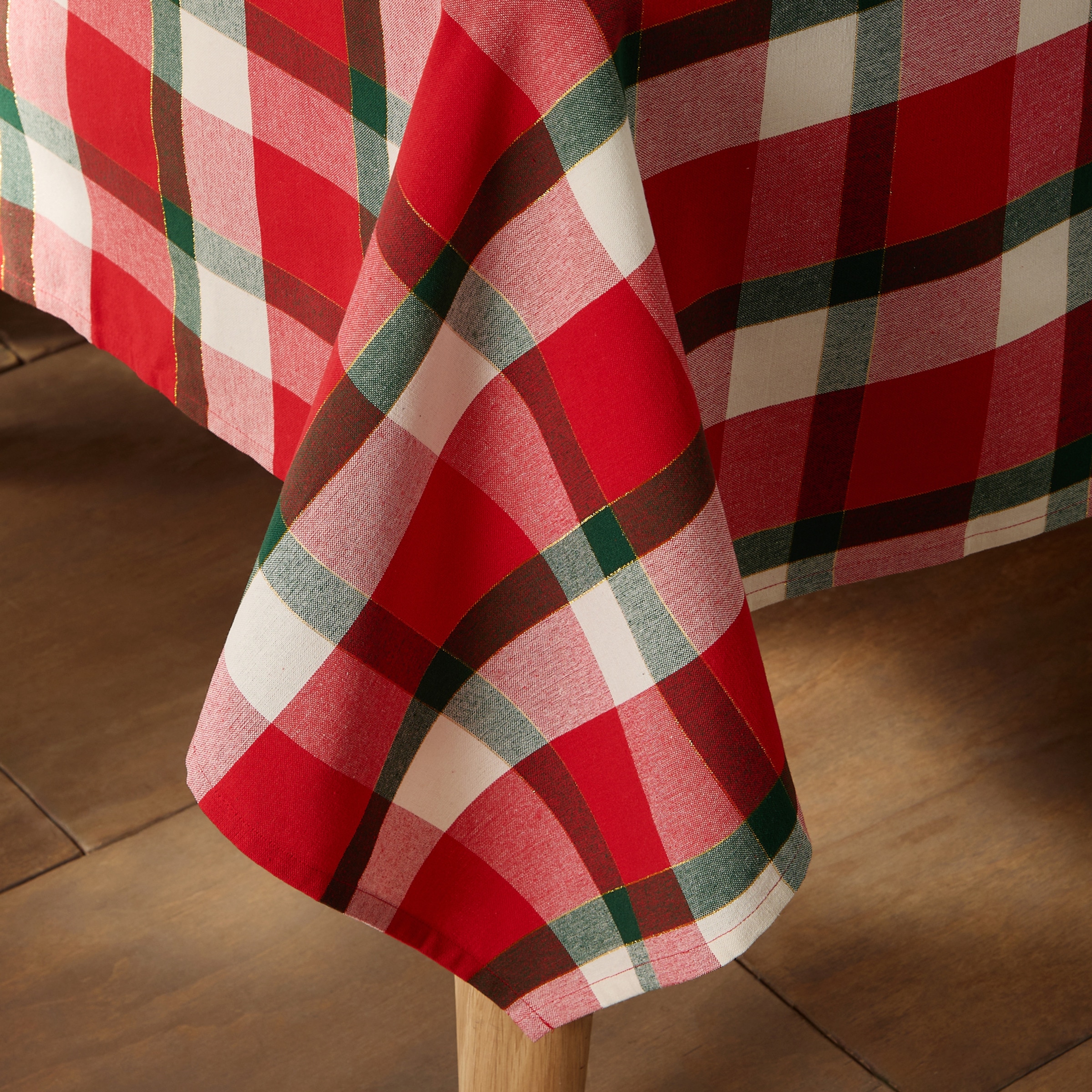 Mantel algodón Dresde Rojo-4