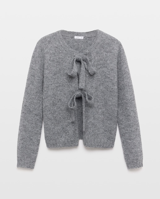 Imagen 0 de Cárdigan de mujer con lazadas frontales