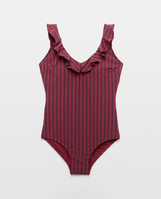 Imagen 0 de Bañador de señora talla grande minivolante