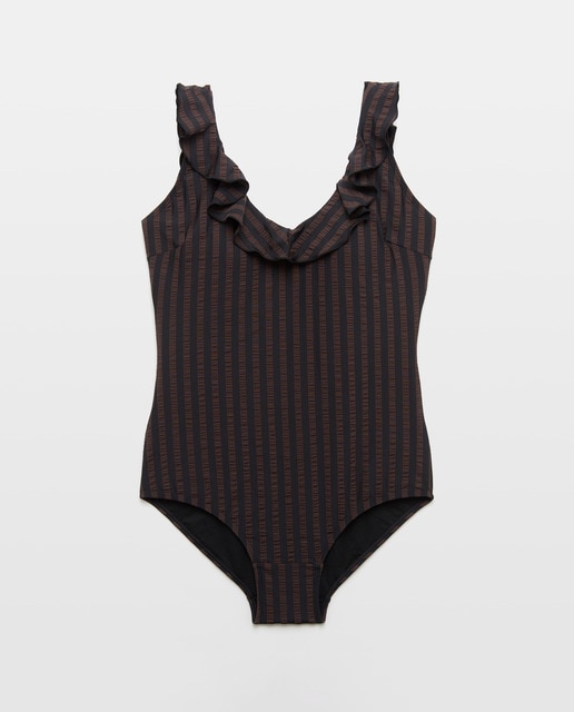 Imagen 0 de Bañador talla grande volante