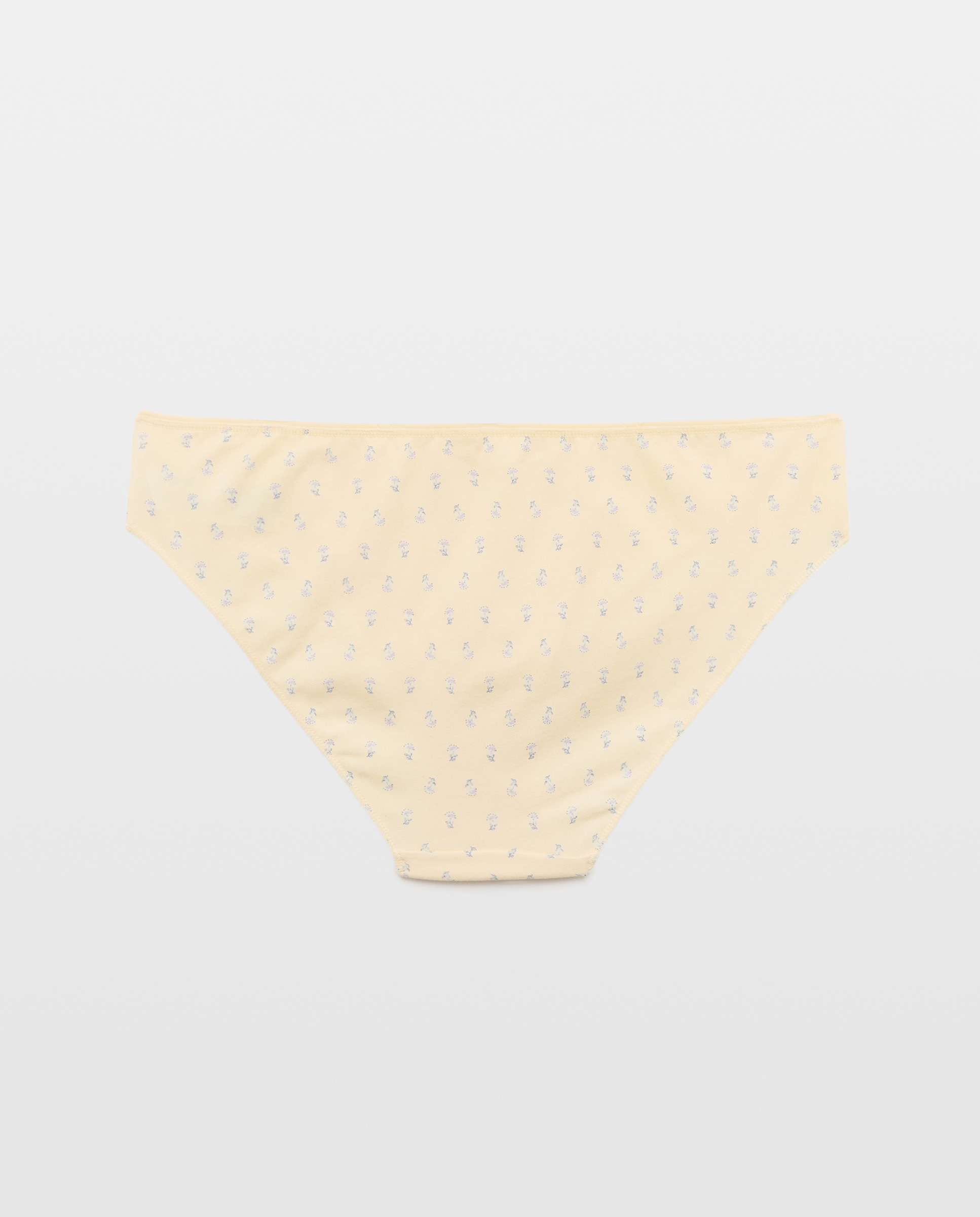 Pack 5 bragas de mujer algodón estampadas Pistacho-5