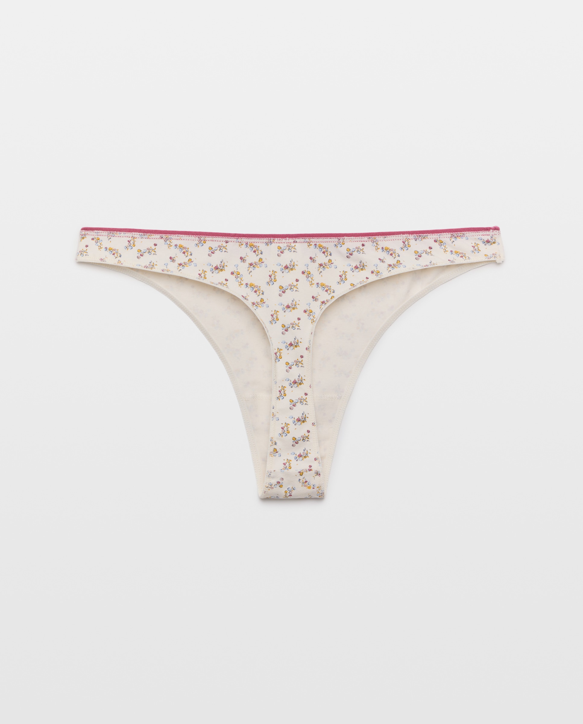Pack 5 tangas de mujer algodón estampdos Burdeos-5