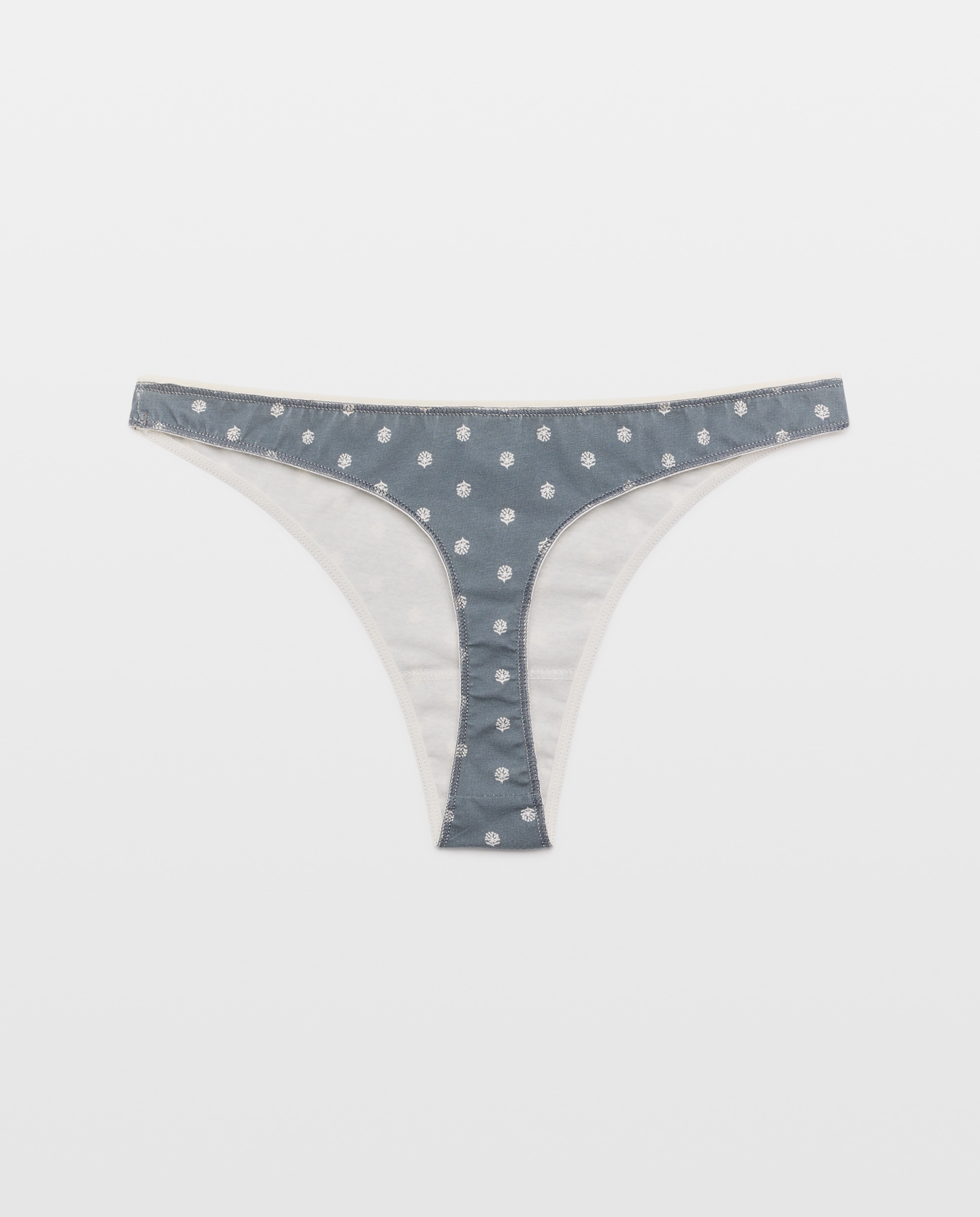 Pack 5 tangas de mujer algodón estampdos Negro-5