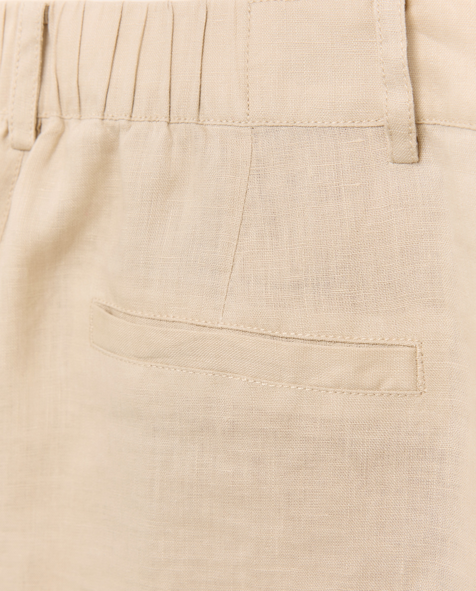 Bermudas de Linho 120 Cru-5