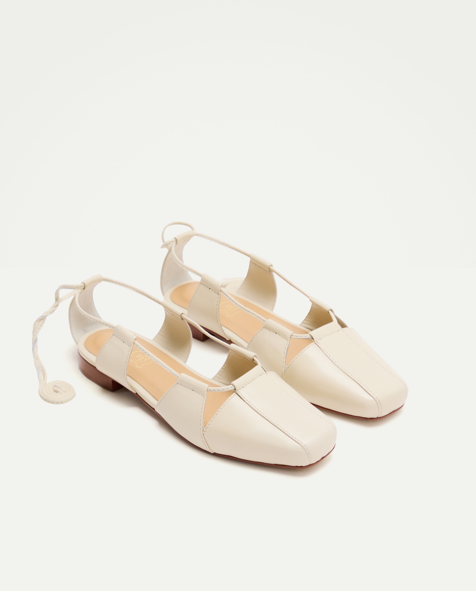 Zapato de mujer de piel abierto 120 Crudo-2