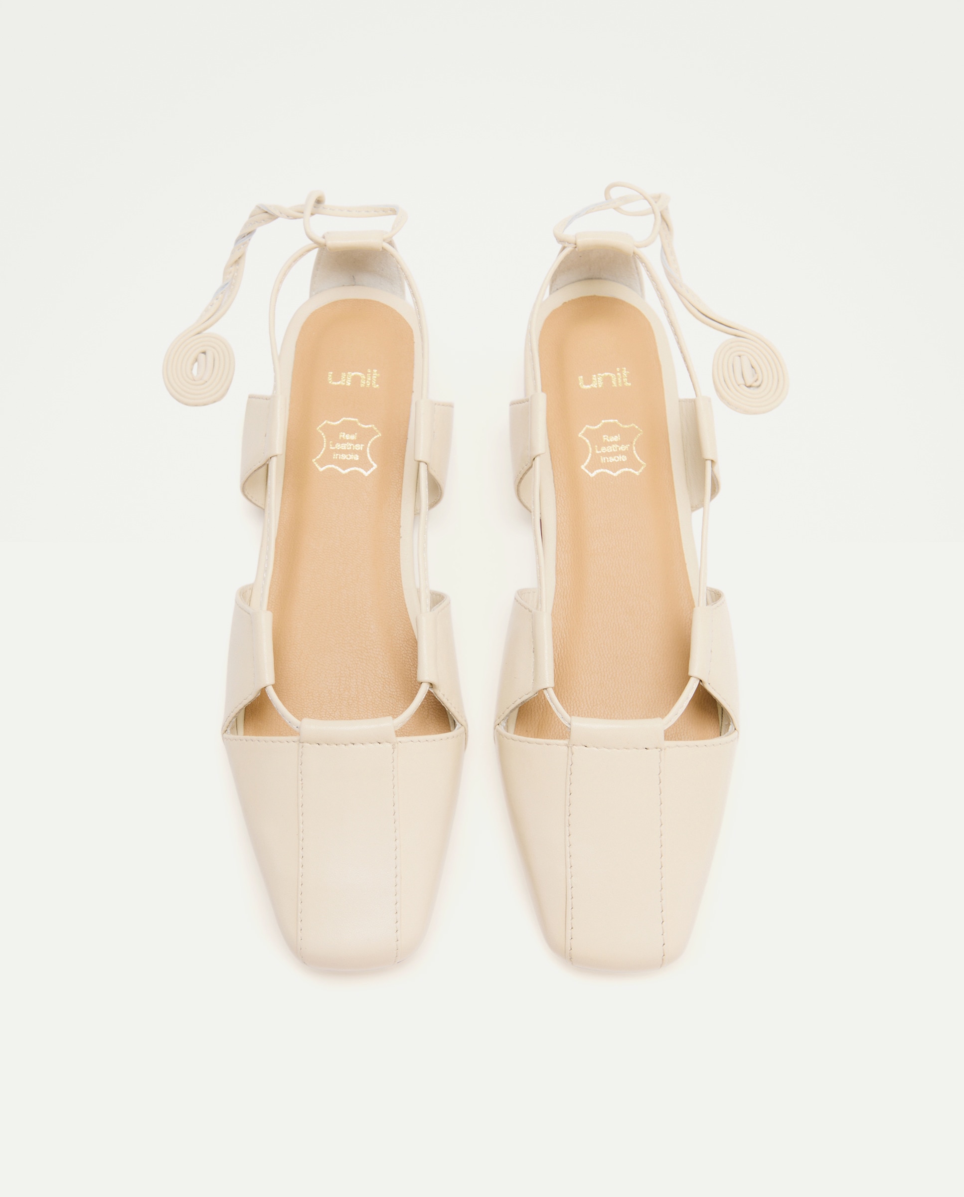 Zapato de mujer de piel abierto 120 Crudo-4