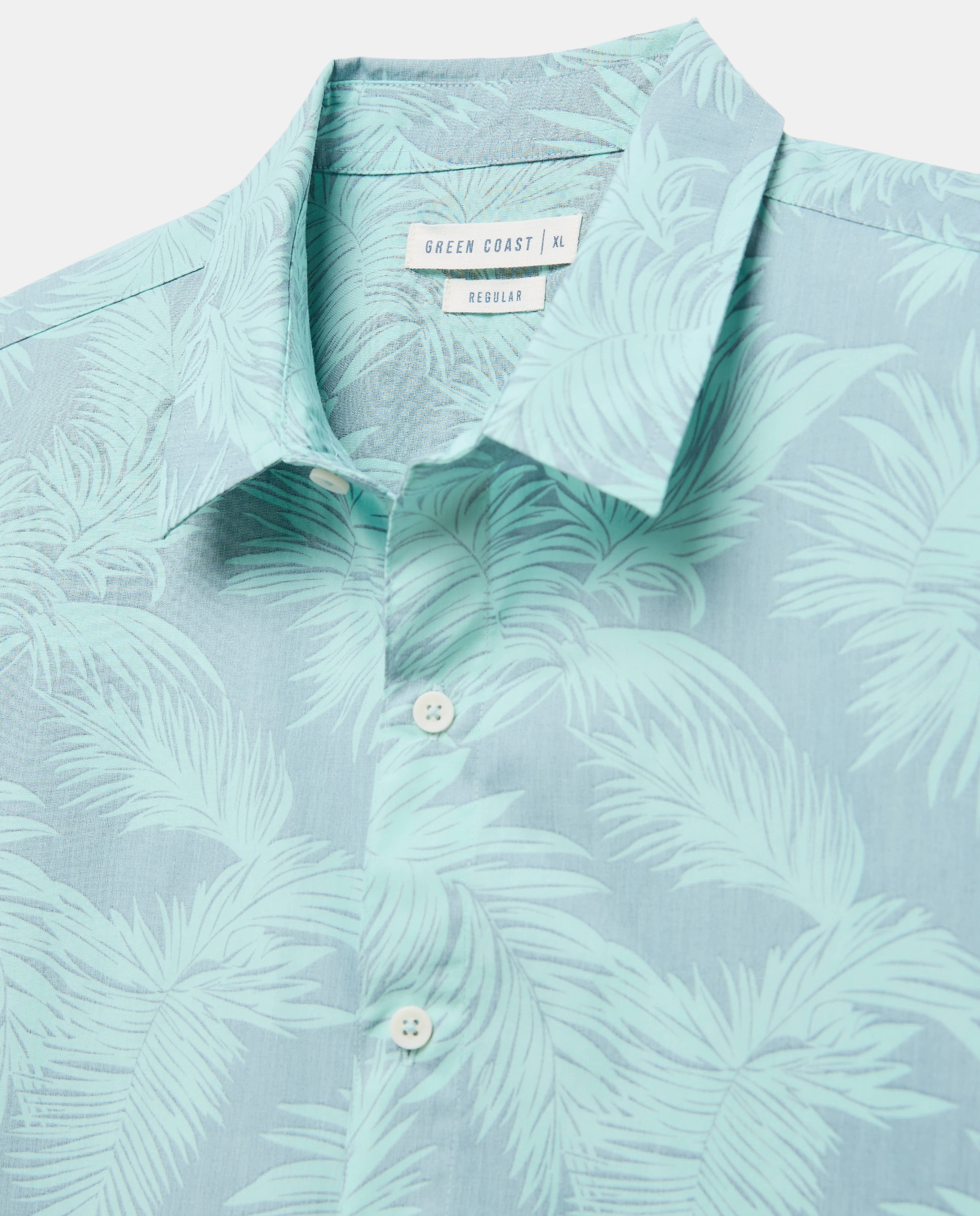 Camisa de Manga Curta Verde-2