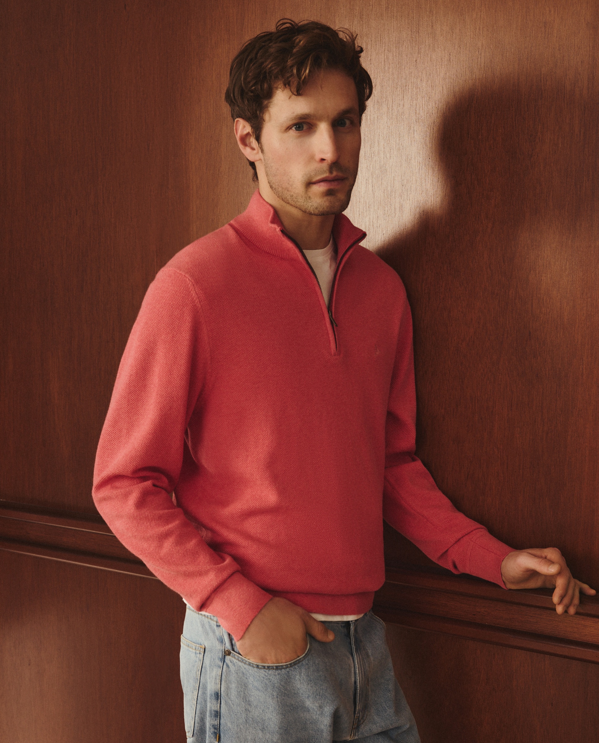 Imagem 0 de Camisola de Malha com Meio Fecho de Correr