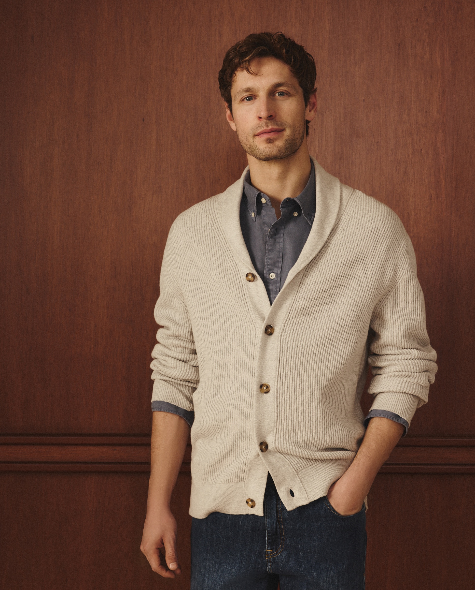 Imagem 0 de Cardigan de Malha Inglesa