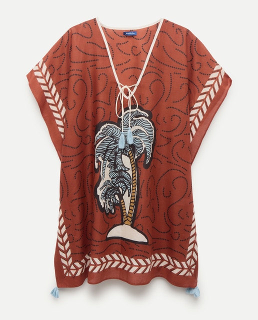 Imagem 0 de Kaftan de Praia com Estampado