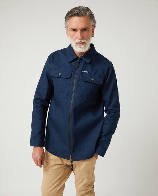 Imagem 0 de Sobrecamisa de Sarja com Manga Comprida