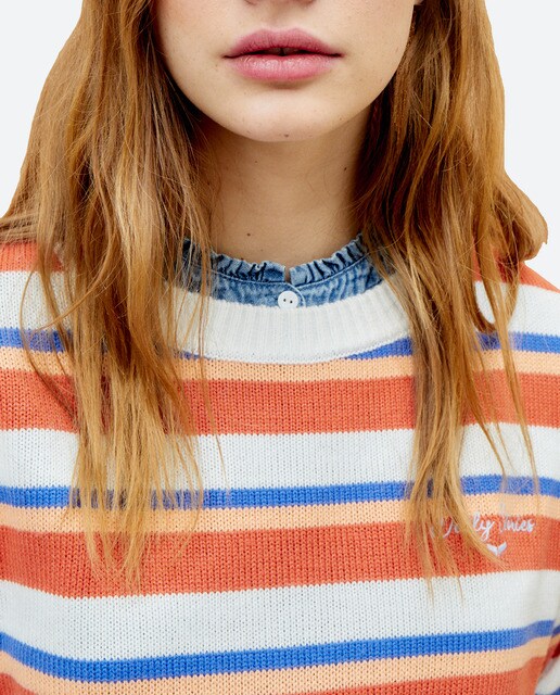 Imagen 0 de Jersey de mujer cuello redondo manga larga