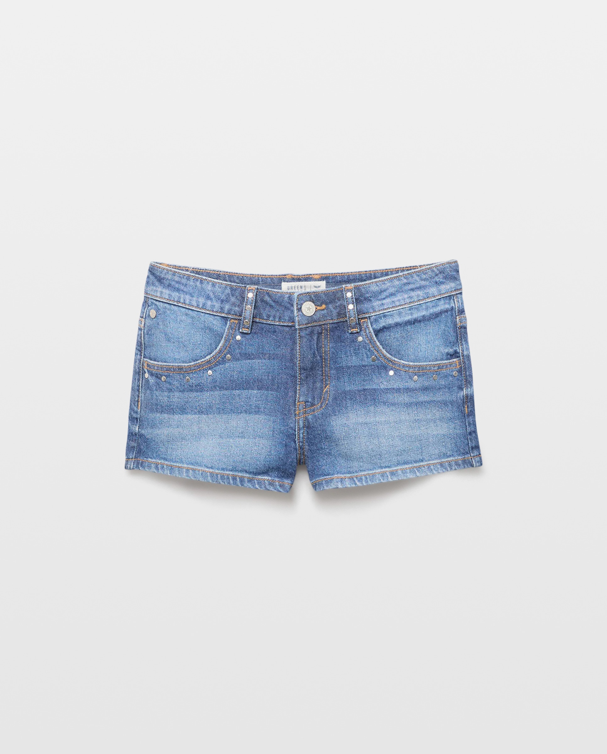 Calções Cropped Liso Azul-índigo-4