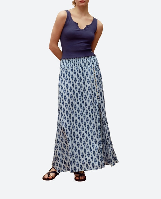 Imagen 0 de Falda larga gomas print