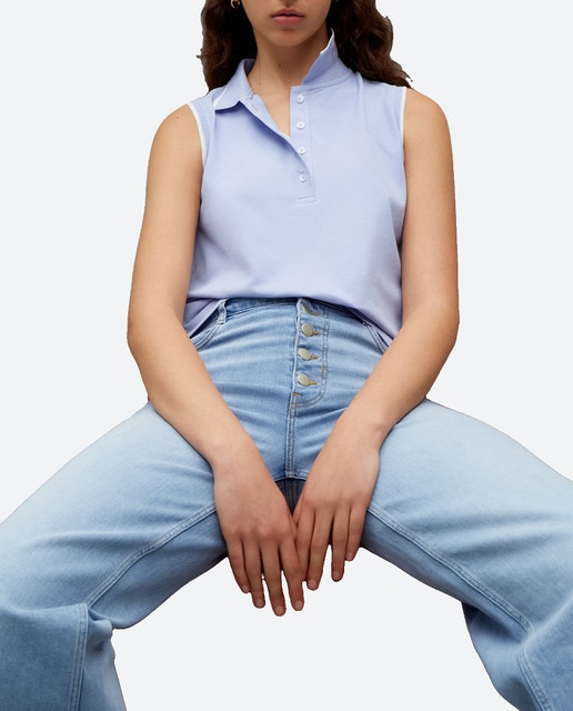 Imagen 0 de Polo de mujer liso sin mangas