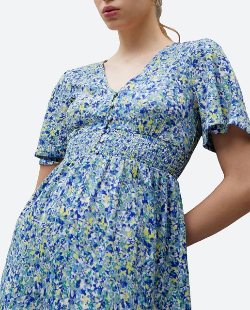 Imagen 0 de Vestido manga corta de flores