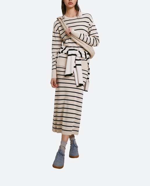 Imagen 0 de Falda de punto rayas