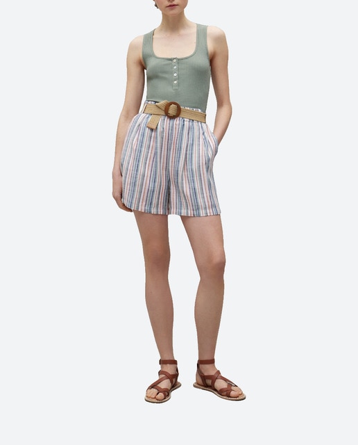 Imagen 0 de Bermuda de mujer cinturón rafia