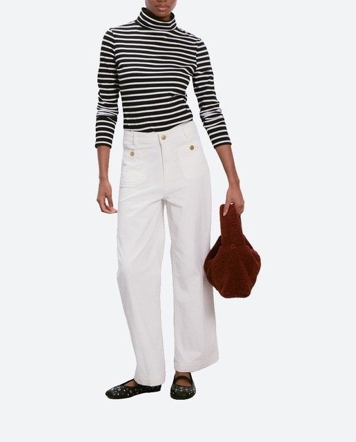 Imagen 0 de Pantalón de mujer crop pana