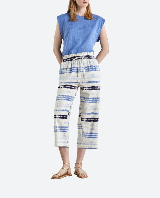 Imagen 0 de Pantalón culotte de mujer lino