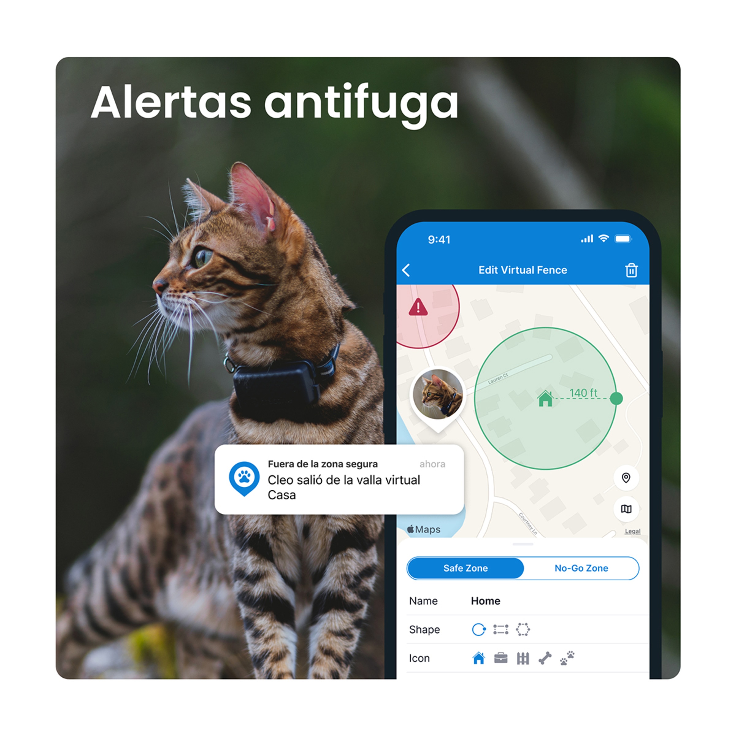 Gps para perros TRDOG6BR Tractive Azul-3