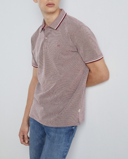 Imagen 0 de Camiseta oxford de manga corta de hombre