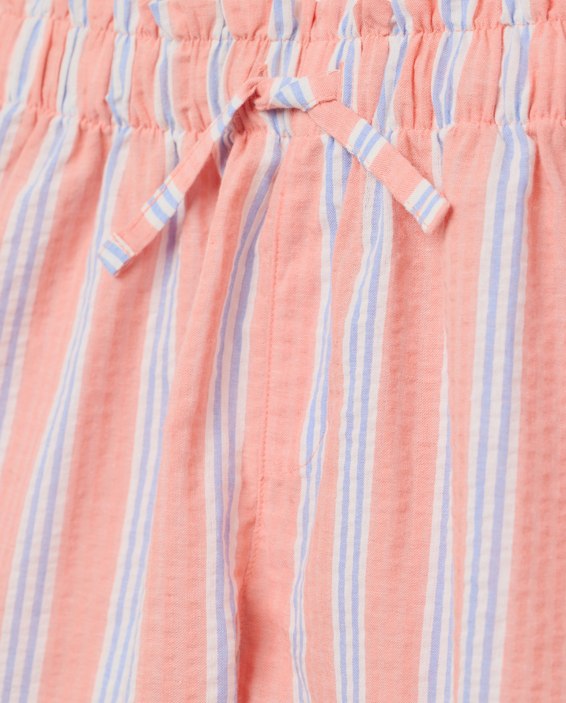 Calções de Pijama às Riscas Rosa-5