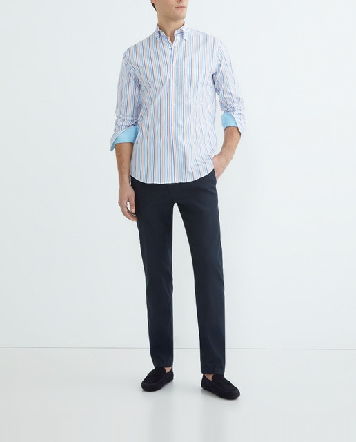 Imagen 0 de Pantalón hombre chino custom fit twill roto